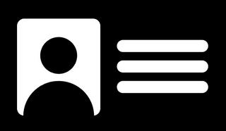 Digital contact card icon